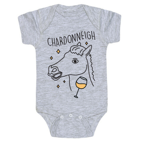 Chardonneigh Wine Horse Baby One-Piece