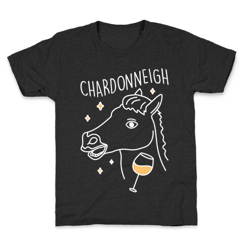 Chardonneigh Wine Horse Kids T-Shirt