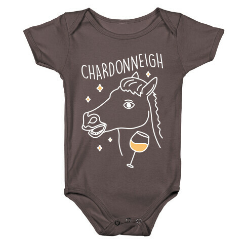 Chardonneigh Wine Horse Baby One-Piece
