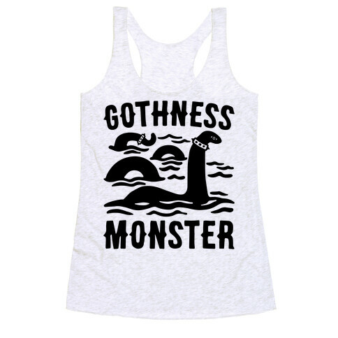 Gothness Monster Parody Racerback Tank Top