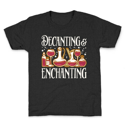 Decanting & Enchanting White Print Kids T-Shirt