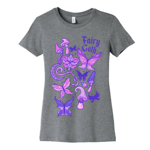 Fairy Goth Pattern Womens T-Shirt