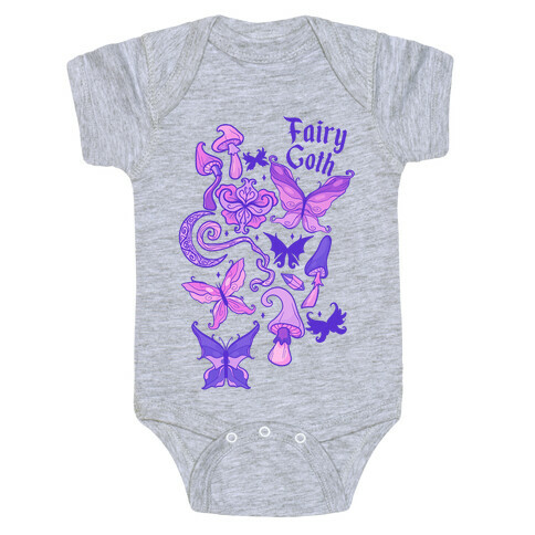 Fairy Goth Pattern Baby One-Piece