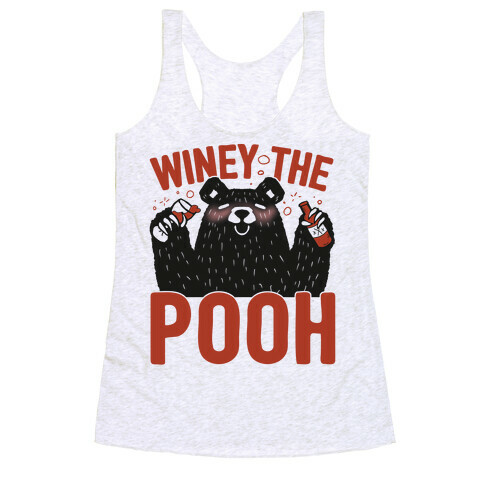 Winey The Pooh Racerback Tank Top