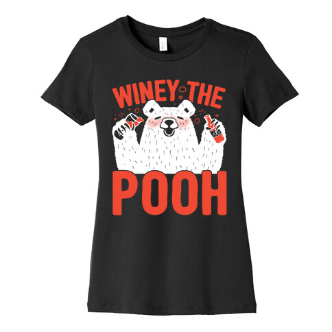 Winey The Pooh Womens T-Shirt