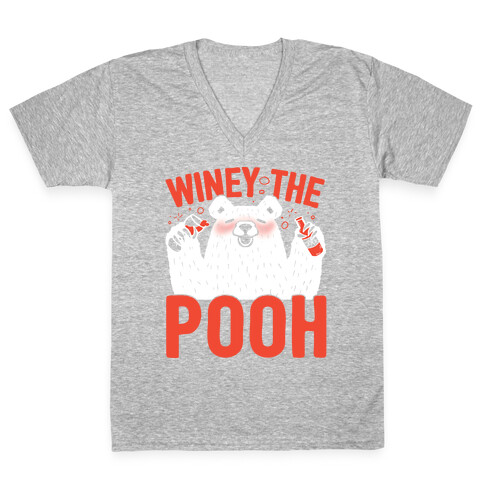 Winey The Pooh V-Neck Tee Shirt