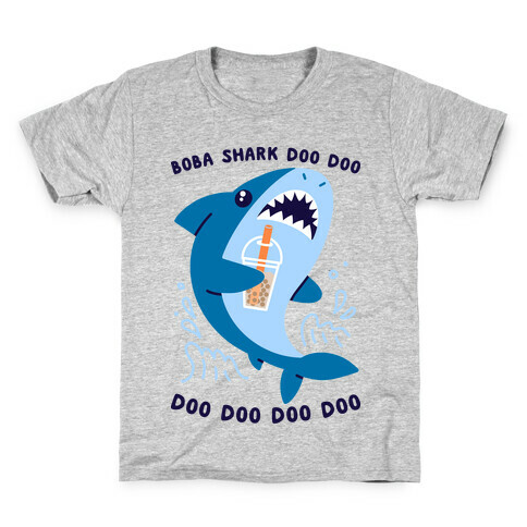 Boba Shark Kids T-Shirt