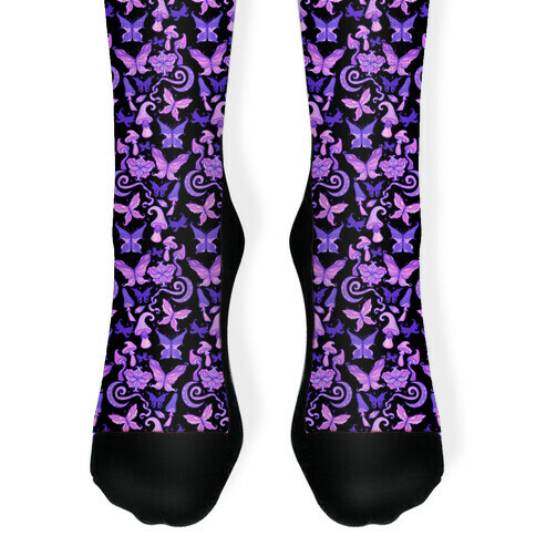 Fairy Goth Pattern Sock