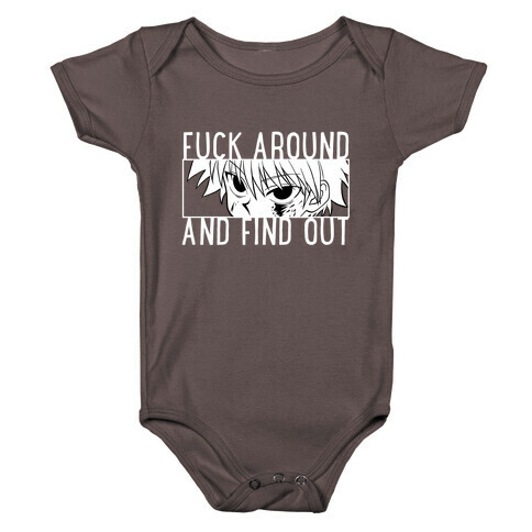 Killua F*** Around And Find Out (white)  Baby One-Piece