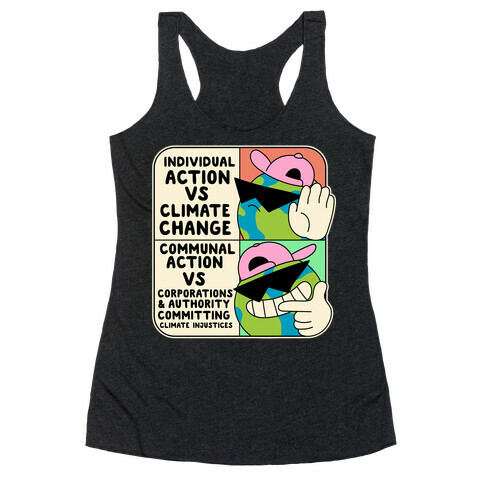 Cool Earth Meme Racerback Tank Top