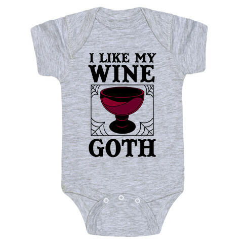 I Like My Wine Goth Baby One-Piece