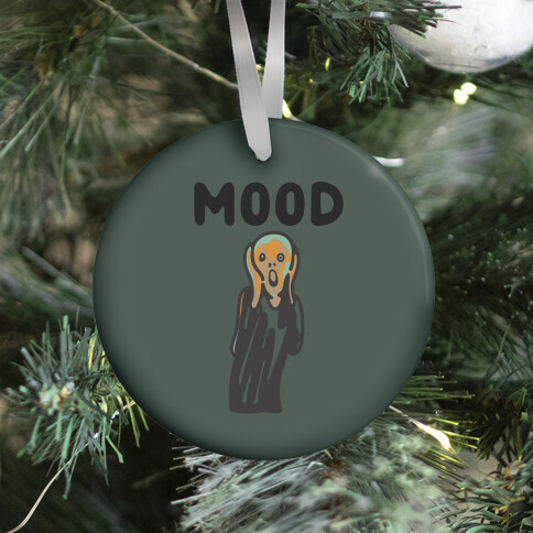 Mood The Scream Parody Ornament