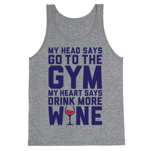 Gym Versus Wine Tank Top