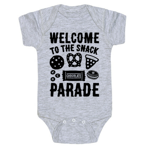 Welcome to The Snack Parade Parody Baby One-Piece