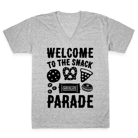 Welcome to The Snack Parade Parody V-Neck Tee Shirt