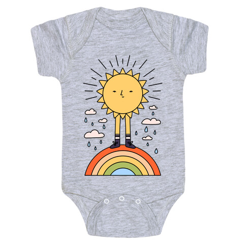 Solar Power Rainbow Baby One-Piece