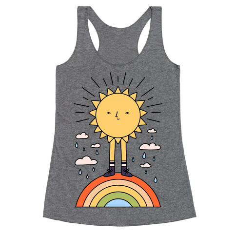 Solar Power Rainbow Racerback Tank Top