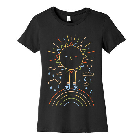 Solar Power Rainbow Womens T-Shirt