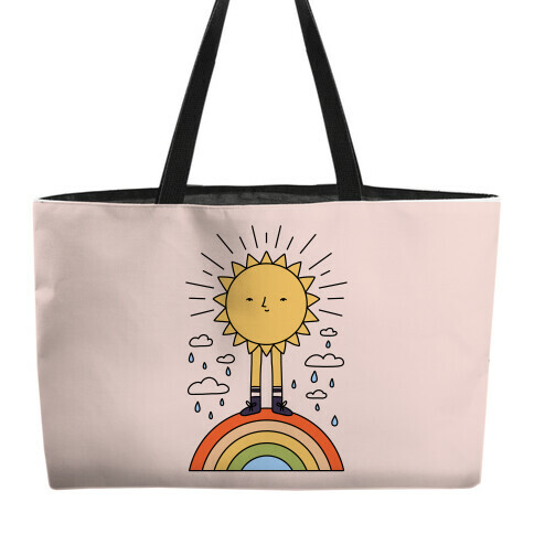 Solar Power Rainbow Weekender Tote