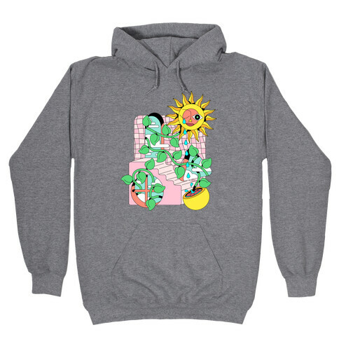 Trippy Sunflower Shower  Hooded Sweatshirt