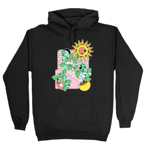 Trippy Sunflower Shower  Hooded Sweatshirt