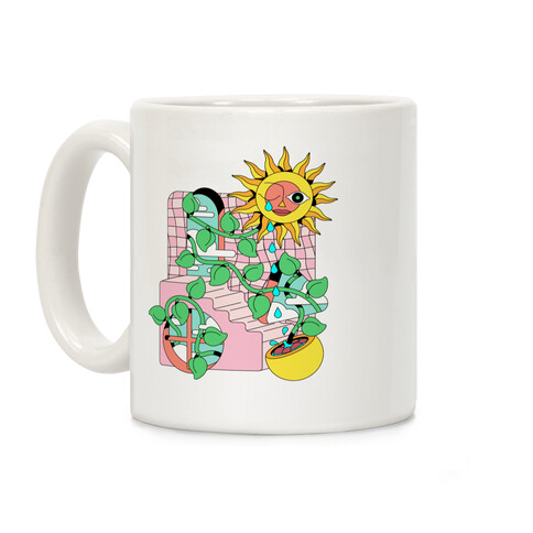 Trippy Sunflower Shower  Coffee Mug