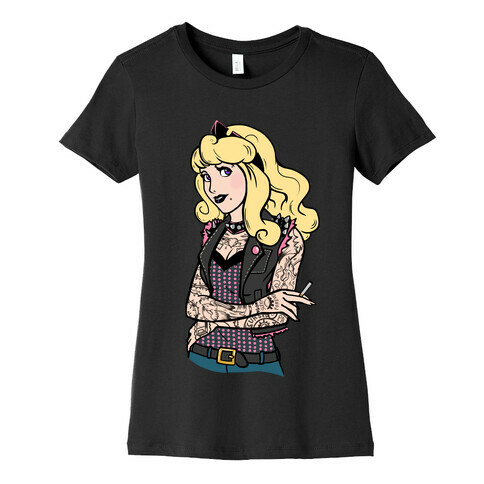 Sleeping Punk Beauty Womens T-Shirt