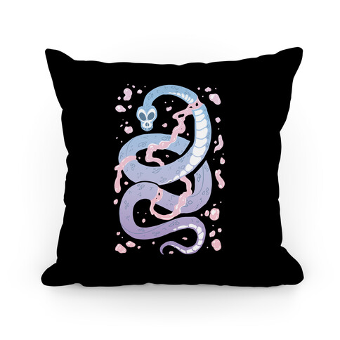 Pastel Goth Snake Pillow