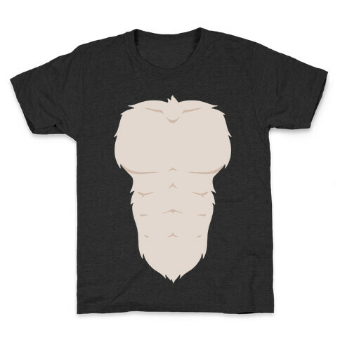 Ripped Furry Chest Kids T-Shirt
