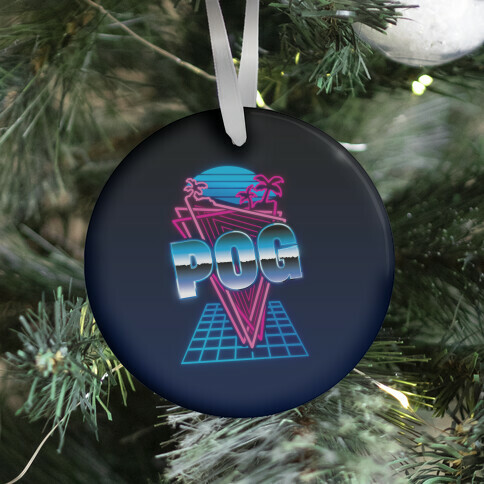 Retro Pog Ornament