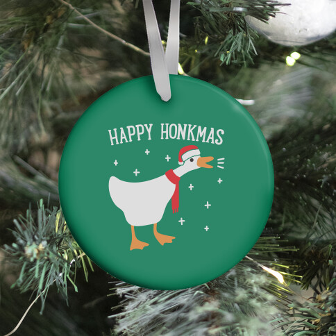 Happy Honkmas Goose Ornament