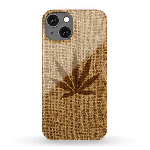 Faux Burlap Weed Case Phone Case