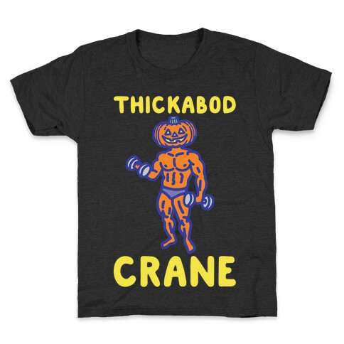 Thickabod Crane Parody White Print Kids T-Shirt