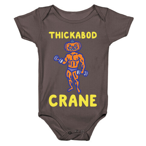 Thickabod Crane Parody White Print Baby One-Piece