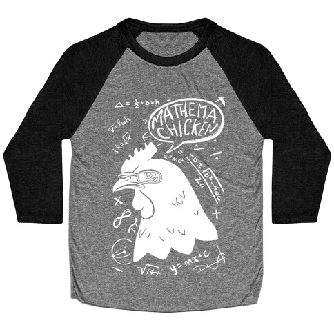 Mathema-chicken Baseball Tee