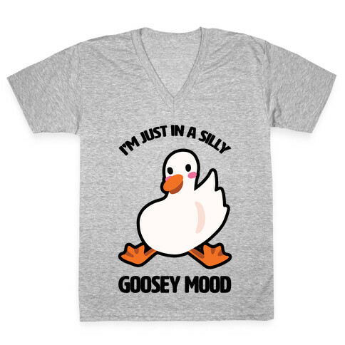 I'm Just in a Silly Goosey Mood V-Neck Tee Shirt