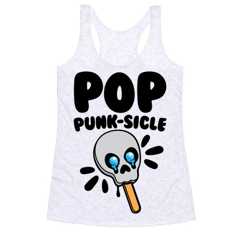 Pop Punk-sicle Parody Racerback Tank Top