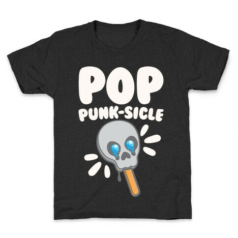 Pop Punk-sicle Parody White Print Kids T-Shirt