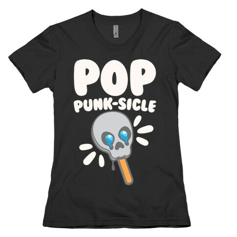 Pop Punk-sicle Parody White Print Womens T-Shirt