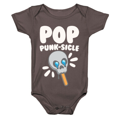 Pop Punk-sicle Parody White Print Baby One-Piece