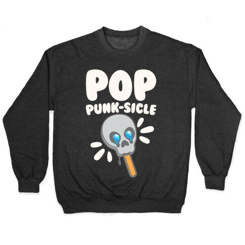 Pop Punk-sicle Parody White Print Pullover