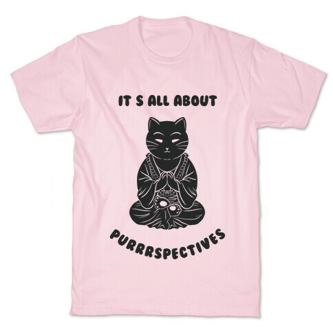 It's All About Purrrspectives (black) T-Shirt