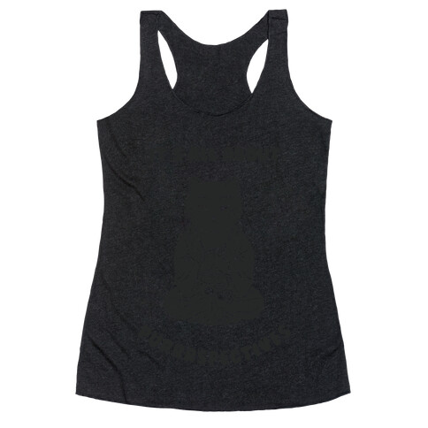It's All About Purrrspectives (black) Racerback Tank Top