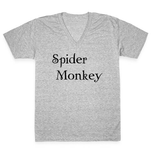 Spider Monkey V-Neck Tee Shirt