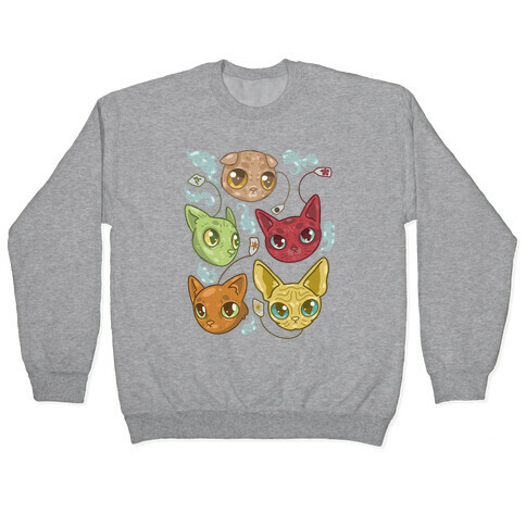 Tea Cats Pullover