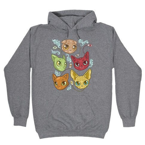 Tea Cats Hooded Sweatshirt
