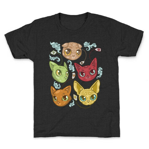 Tea Cats Kids T-Shirt