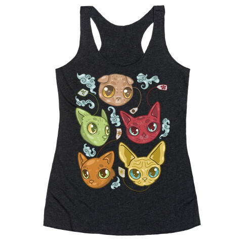 Tea Cats Racerback Tank Top