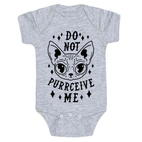 Do Not Purrceive Me Baby One-Piece