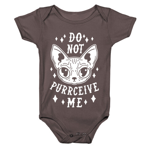 Do Not Purrceive Me Baby One-Piece